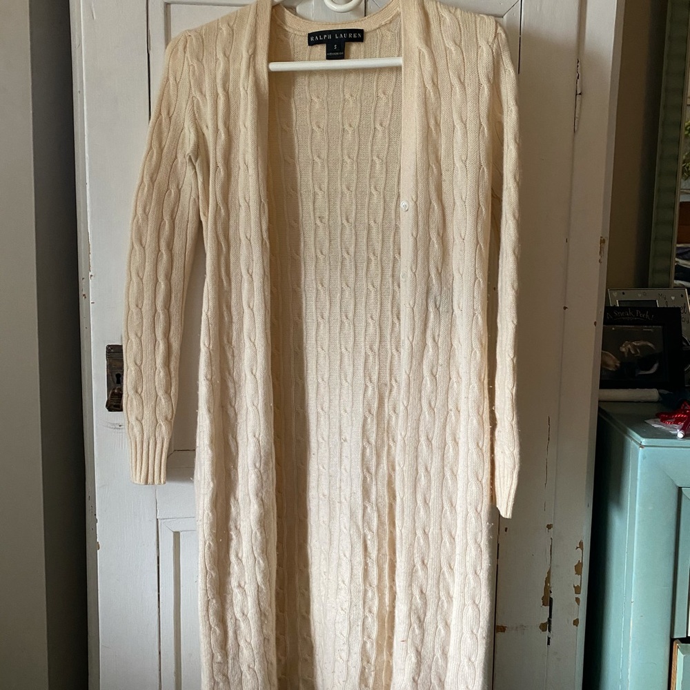 Ralph Lauren Black Label 100% Cashmere Duster